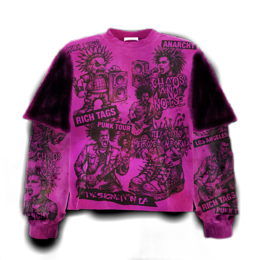 IF PINK WAS EMERALD PUNK ROCK MELROSE LONG-SLEEVE