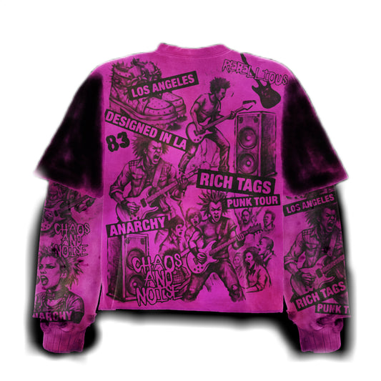 IF PINK WAS EMERALD PUNK ROCK MELROSE LONG-SLEEVE