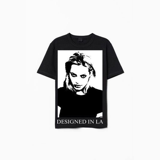 ANGELINA JOLIE LOVERS R’us BLACK TEE