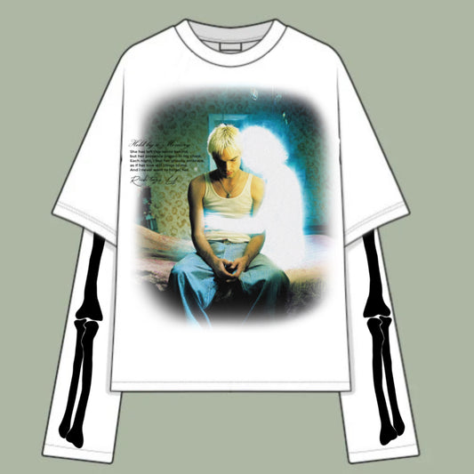 THE GOOD DIE YOUNG ANGELIC FRIEND WHITE LONG-SLEEVE